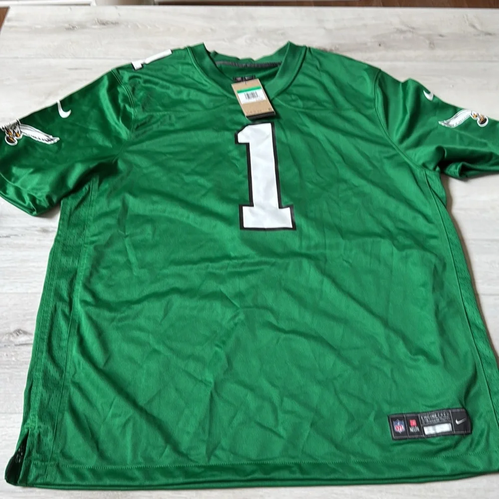 Nike Philadelphia Eagles Jalen Hurts Green Alternate Game Player‎ Jersey xl Nwt